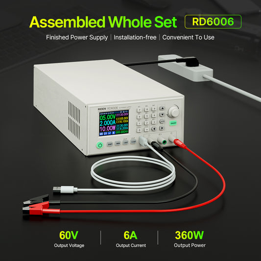 RIDEN RD6006 Bench DC Power Supply, Complete Assembled Unit, 60V 6A 360W