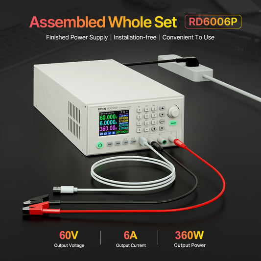 RIDEN RD6006P Bench DC Power Supply, Complete Assembled Unit, 60V 6A 360W